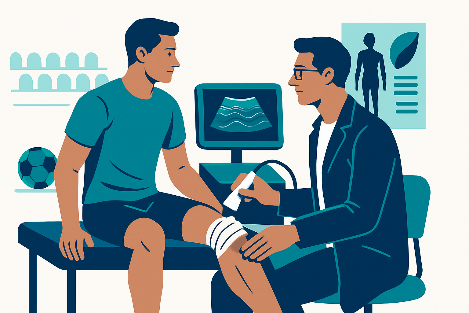 Triage sportif : l'échographie portable sur le terrain